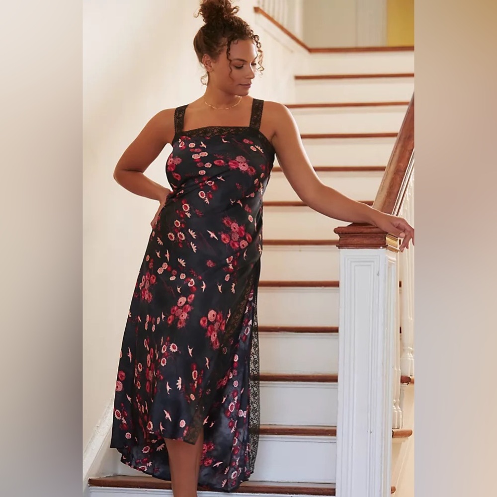 COPY - NWT By Anthropology Lace Maxi Night Dress